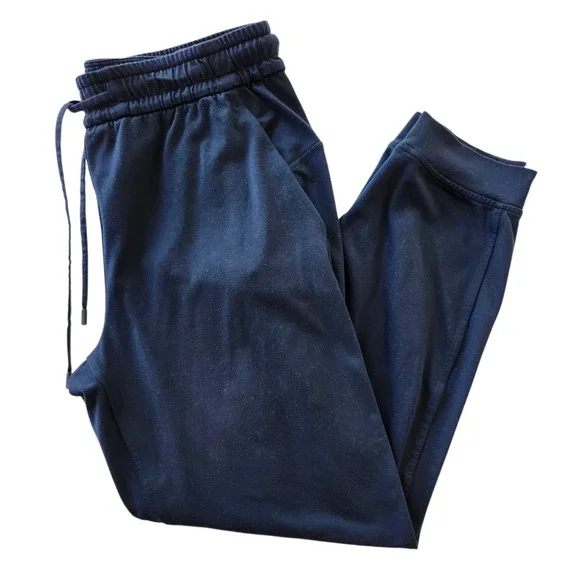 Lululemon Soft Jersey Jogger Pants Navy Blue Mid Rise Women's Size 6 LW5GCMS - Picture 1 of 8